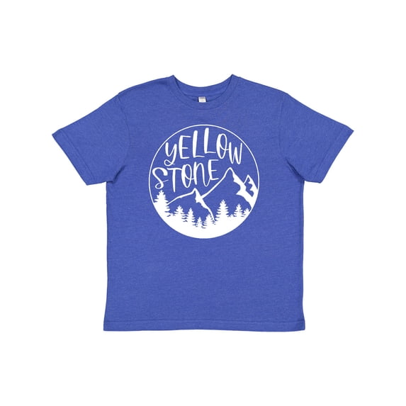 Inktastic Yellowstone National Park- Mountains Youth T-Shirt
