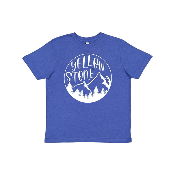 Inktastic Yellowstone National Park- Mountains Youth T-Shirt