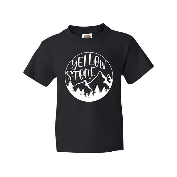 Inktastic Yellowstone National Park- Mountains Youth T-Shirt