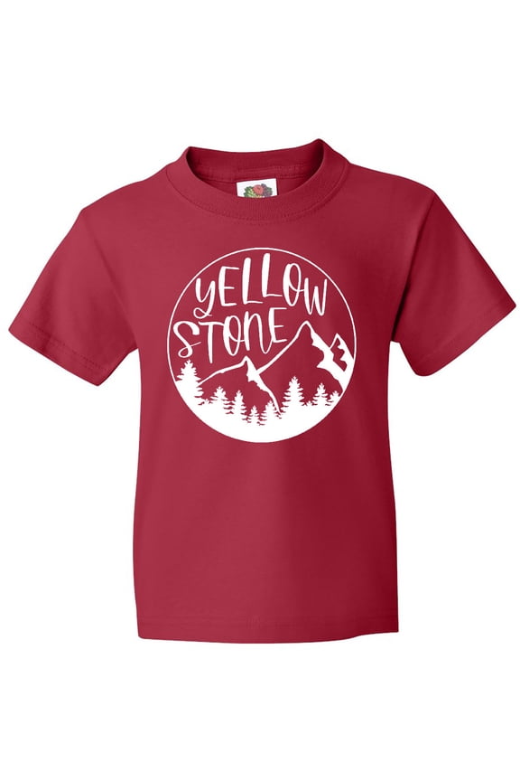 Yellowstone National Park- Mountains Youth T-Shirt