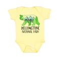 thumbnail image 1 of Inktastic Yellowstone National Park Mountains and Bear Shape Boys or Girls Baby Bodysuit, 1 of 5