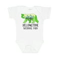 thumbnail image 1 of Inktastic Yellowstone National Park Mountains and Bear Shape Boys or Girls Baby Bodysuit, 1 of 5