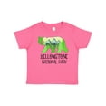 thumbnail image 1 of Inktastic Yellowstone National Park Mountains and Bear Shape Boys or Girls Baby T-Shirt, 1 of 5