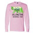 thumbnail image 1 of Inktastic Yellowstone National Park- Mountains and Bear Shape Long Sleeve T-Shirt, 1 of 5