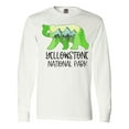 thumbnail image 1 of Inktastic Yellowstone National Park- Mountains and Bear Shape Long Sleeve T-Shirt, 1 of 5