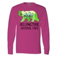thumbnail image 1 of Inktastic Yellowstone National Park- Mountains and Bear Shape Long Sleeve T-Shirt, 1 of 5