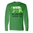thumbnail image 1 of Inktastic Yellowstone National Park- Mountains and Bear Shape Long Sleeve T-Shirt, 1 of 5