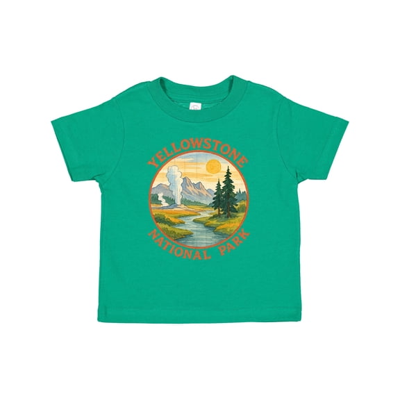 Inktastic Yellowstone National Park Vintage Design Boys or Girls Toddler T-Shirt
