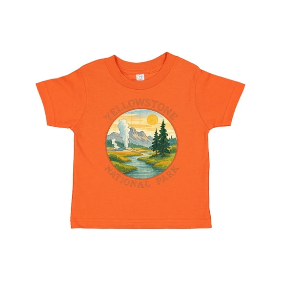 Inktastic Yellowstone National Park Vintage Design Boys or Girls Toddler T-Shirt