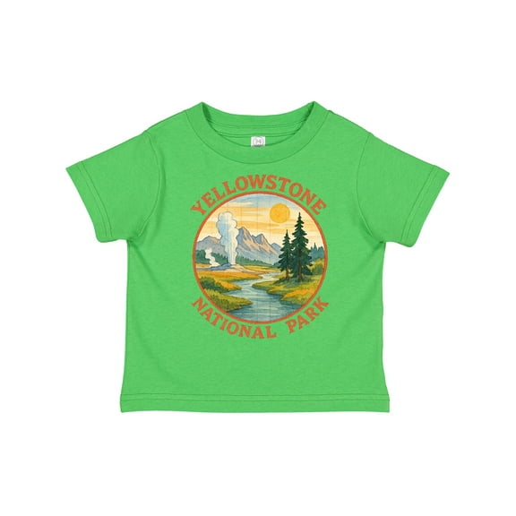 Inktastic Yellowstone National Park Vintage Design Boys or Girls Toddler T-Shirt