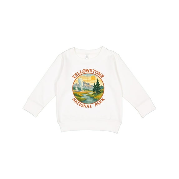 Inktastic Yellowstone National Park Vintage Design Toddler Sweatshirt