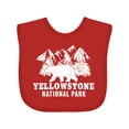 thumbnail image 1 of Inktastic Yellowstone National Park with Bear Mountains and Trees Boys or Girls Baby Bib, 1 of 4