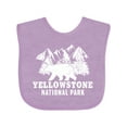 thumbnail image 1 of Inktastic Yellowstone National Park with Bear Mountains and Trees Boys or Girls Baby Bib, 1 of 4