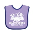 thumbnail image 1 of Inktastic Yellowstone National Park with Bear Mountains and Trees Boys or Girls Baby Bib, 1 of 4