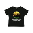 thumbnail image 1 of Inktastic Yellowstone National Park with Bear Mountains and Trees Cricle Boys or Girls Baby T-Shirt, 1 of 5