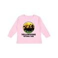 thumbnail image 1 of Inktastic Yellowstone National Park with Bear Mountains and Trees Cricle Boys or Girls Long Sleeve Toddler T-Shirt, 1 of 5
