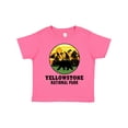thumbnail image 1 of Inktastic Yellowstone National Park with Bear Mountains and Trees Cricle Boys or Girls Toddler T-Shirt, 1 of 5