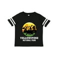 thumbnail image 1 of Inktastic Yellowstone National Park with Bear Mountains and Trees Cricle Boys or Girls Toddler T-Shirt, 1 of 5