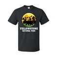 thumbnail image 1 of Inktastic Yellowstone National Park with Bear Mountains and Trees Cricle T-Shirt, 1 of 5