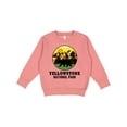 thumbnail image 1 of Inktastic Yellowstone National Park with Bear Mountains and Trees Cricle Toddler Sweatshirt, 1 of 4