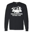 thumbnail image 1 of Inktastic Yellowstone National Park with Bear Mountains and Trees Long Sleeve T-Shirt, 1 of 5