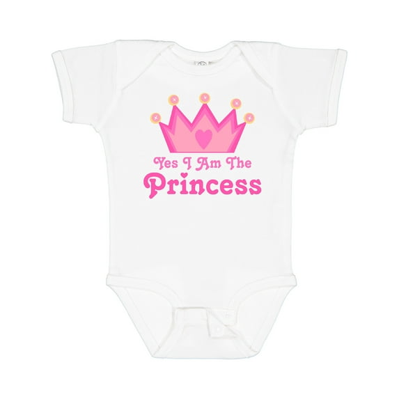 Inktastic Yes I Am The Princess Crown Girls Baby Bodysuit