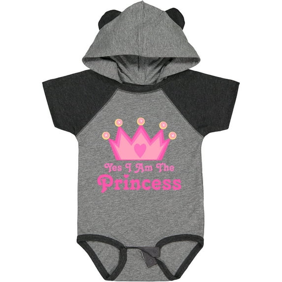Inktastic Yes I Am The Princess Crown Girls Baby Bodysuit