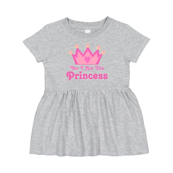 Inktastic Yes I Am the Princess Crown Girls Baby Dress