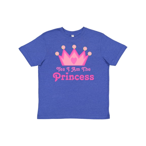 Inktastic Yes I Am the Princess Crown Youth T-Shirt