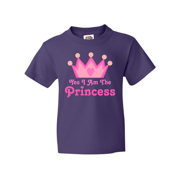 Inktastic Yes I Am the Princess Crown Youth T-Shirt