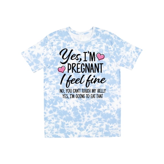 Inktastic Yes I'm Pregnant I Feel Fine No You Cant Touch My Belly T-Shirt