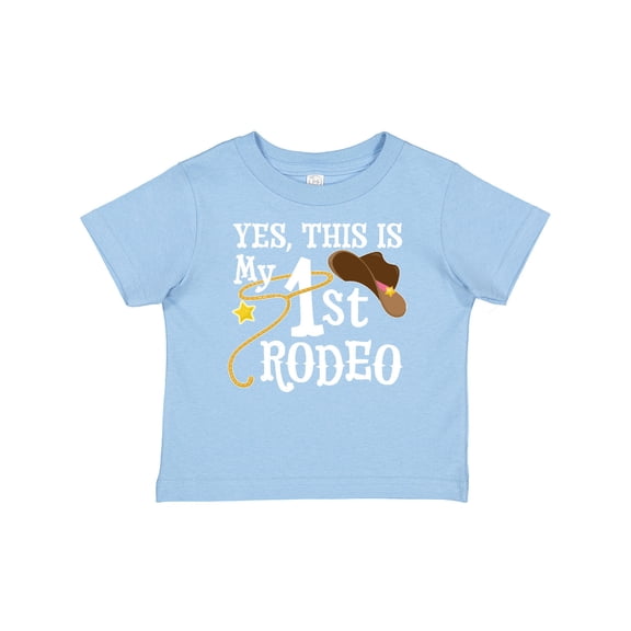 Inktastic Yes, This is My 1st Rodeo Cowboy Hat and Lasso Boys or Girls Baby T-Shirt