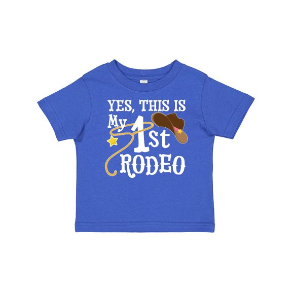 Inktastic Yes, This is My 1st Rodeo Cowboy Hat and Lasso Boys or Girls Baby T-Shirt