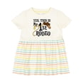 thumbnail image 1 of Inktastic Yes, This is My 1st Rodeo Cowboy Hat with Pink Band, Lasso Girls Baby Dress, 1 of 5