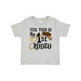 thumbnail image 1 of Inktastic Yes, This is My 1st Rodeo Cowboy Hat with Pink Band, Lasso Girls Baby T-Shirt, 1 of 5