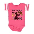 thumbnail image 1 of Inktastic Yes, This is My 1st Rodeo Cowboy Hat with Red Band, Lasso Boys or Girls Baby Bodysuit, 1 of 5