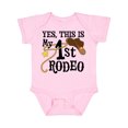 thumbnail image 1 of Inktastic Yes, This is My 1st Rodeo Cowboy Hat with Red Band, Lasso Boys or Girls Baby Bodysuit, 1 of 5