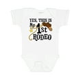 thumbnail image 1 of Inktastic Yes, This is My 1st Rodeo Cowboy Hat with Red Band, Lasso Boys or Girls Baby Bodysuit, 1 of 5