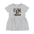 thumbnail image 1 of Inktastic Yes, This is My 1st Rodeo Cowboy Hat with Red Band, Lasso Girls Baby Dress, 1 of 5