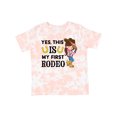 thumbnail image 1 of Inktastic Yes, This is My First Rodeo Cowgirl in Hat and Boots Girls Toddler T-Shirt, 1 of 5
