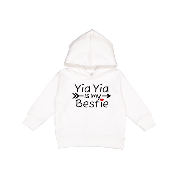 Inktastic Yia Yia is My Bestie Toddler Hoodie