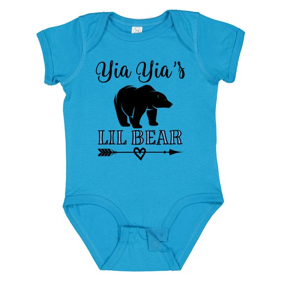 Inktastic Yia Yias Lil Bear Boys Grandson from Yiayia Boys Baby Bodysuit