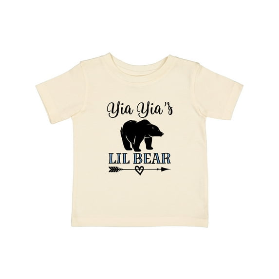 Inktastic Yia Yias Lil Bear Boys Grandson from Yiayia Boys Baby T-Shirt