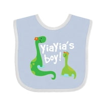 Inktastic Yiayias Boy Yiayia Grandson Boys Baby Bib