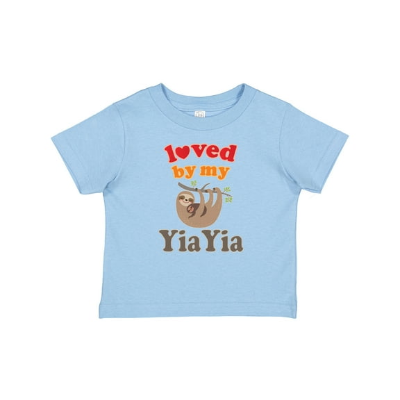Inktastic Yiayia Sloth Grandkids Quote Boys or Girls Baby T-Shirt