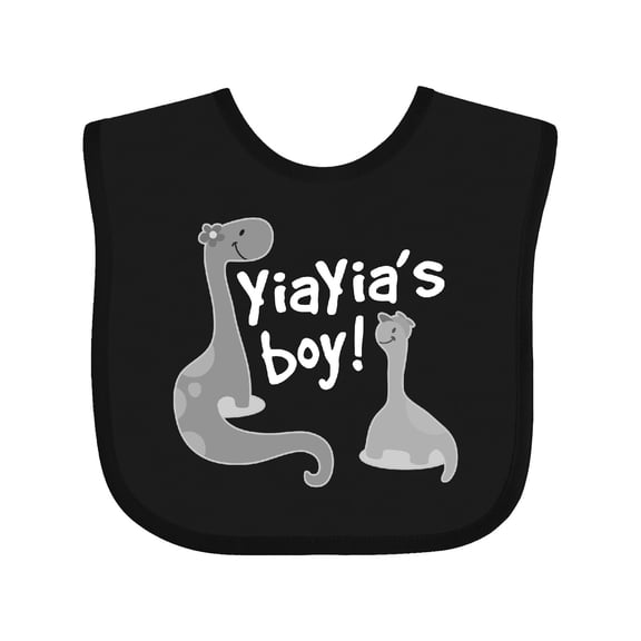 Inktastic Yiayias Boy Yiayia Grandson Boys Baby Bib