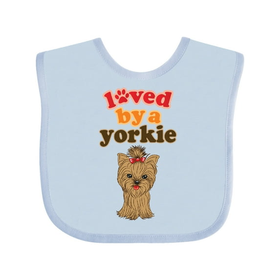 Inktastic Yorkshire Terrier Dog Yorkie Boys or Girls Baby Bib