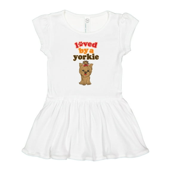 Inktastic Yorkshire Terrier Dog Yorkie Girls Toddler Dress