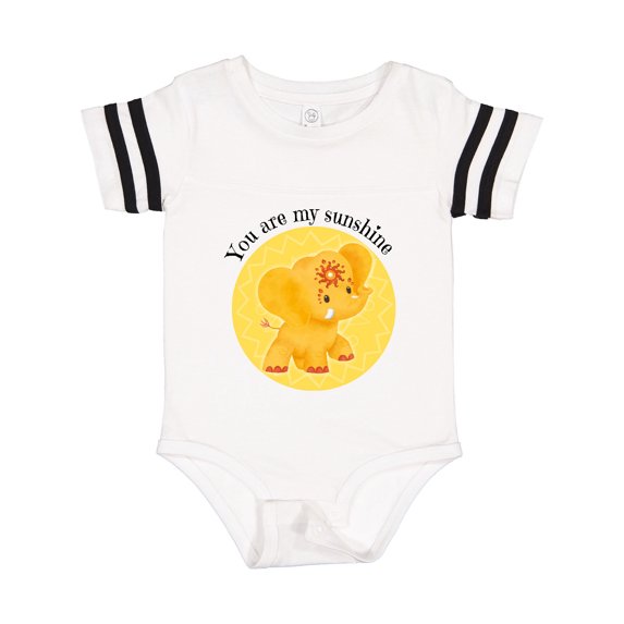 Inktastic You Are My Sunshine Elephant Etana Yellow and Cute Gift Baby Boy or Baby Girl Bodysuit