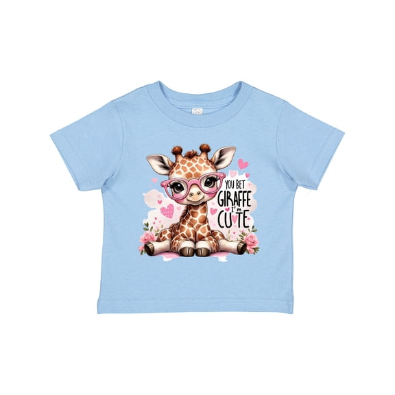 Inktastic You Bet Giraffe I'm Cute Girls Toddler T-Shirt